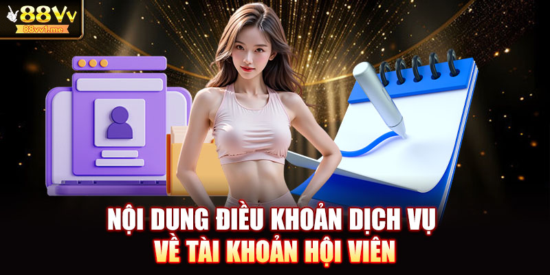 Nội dung điều khoản dịch vụ về tài khoản hội viên